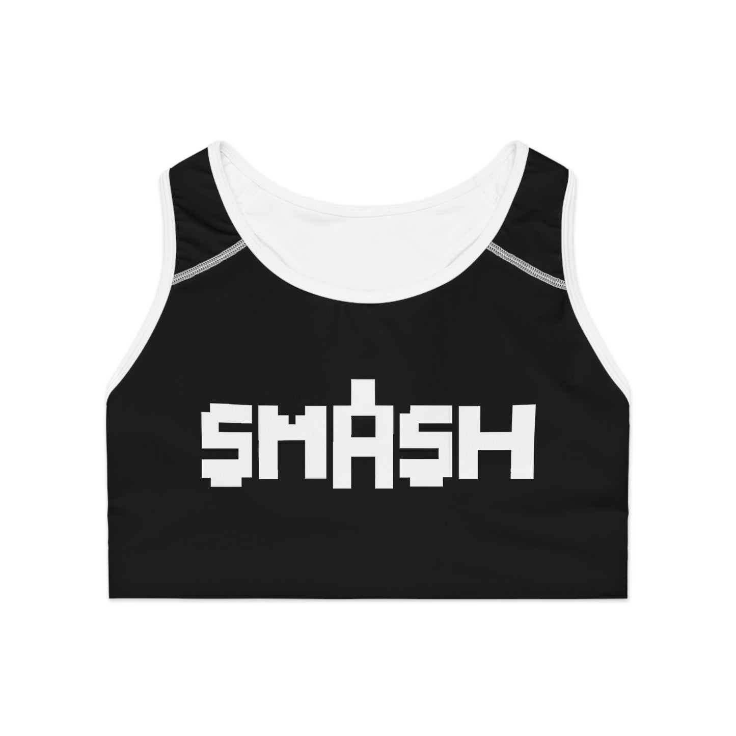 SMASH 8-bit Logo 2 - AI Art - Sports Bra