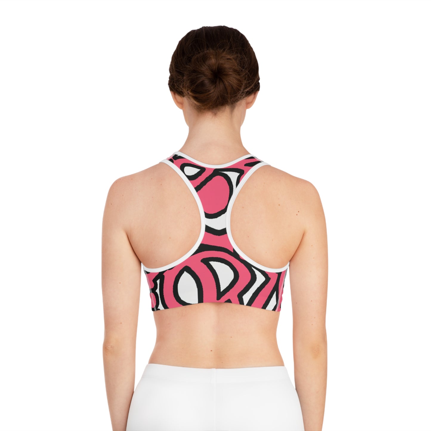 Pink Pretzels - AI Art - Sports Bra (AOP)