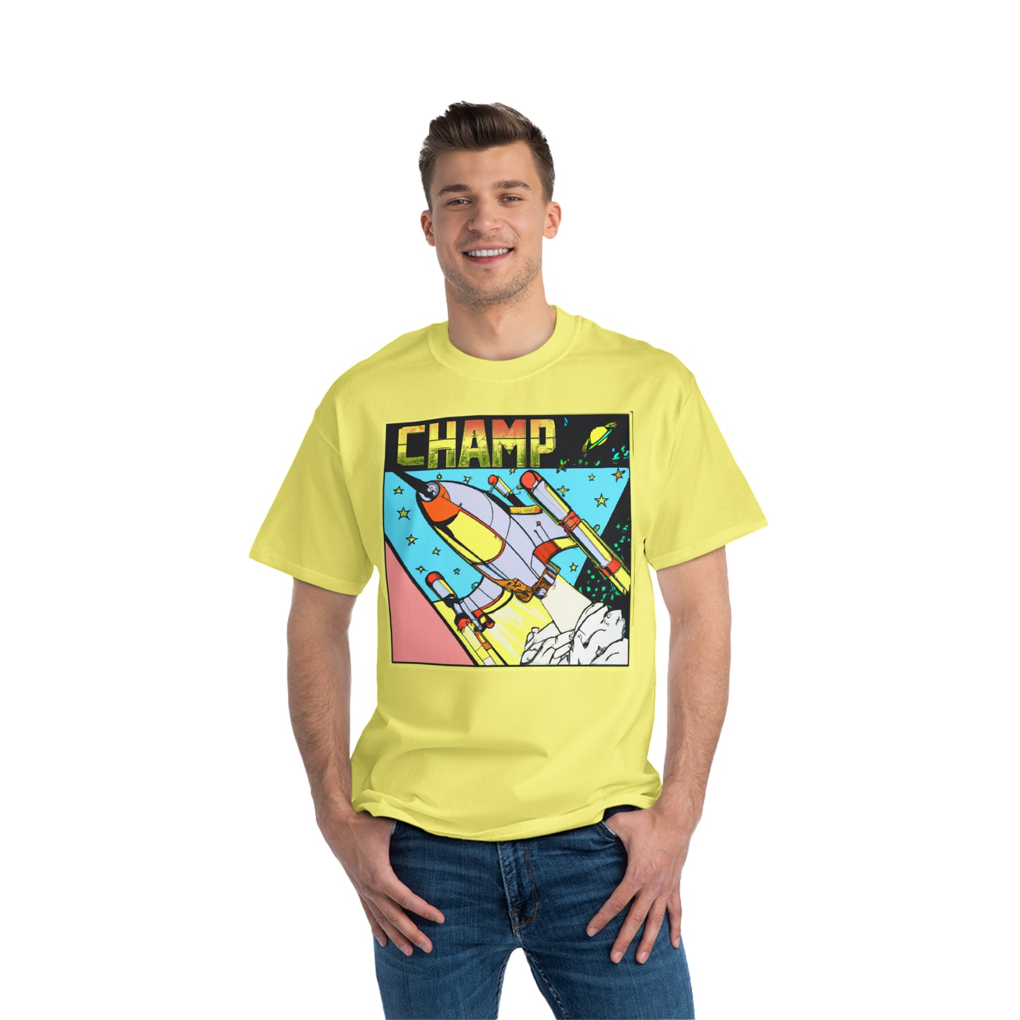 Spaceship Champ 1- AI Art - Beefy-T®  Short-Sleeve T-Shirt