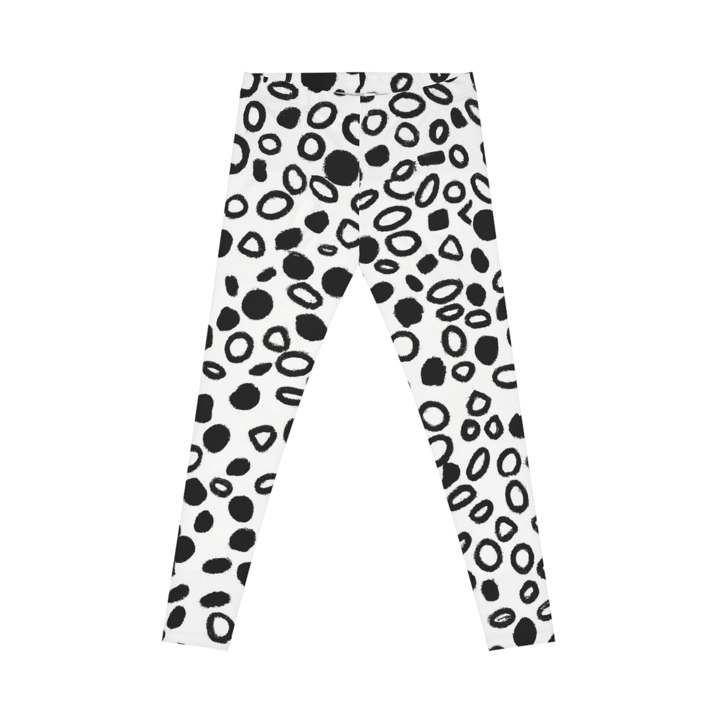 Charcoal Spots - AI Art - Women's Casual Leggings (AOP)