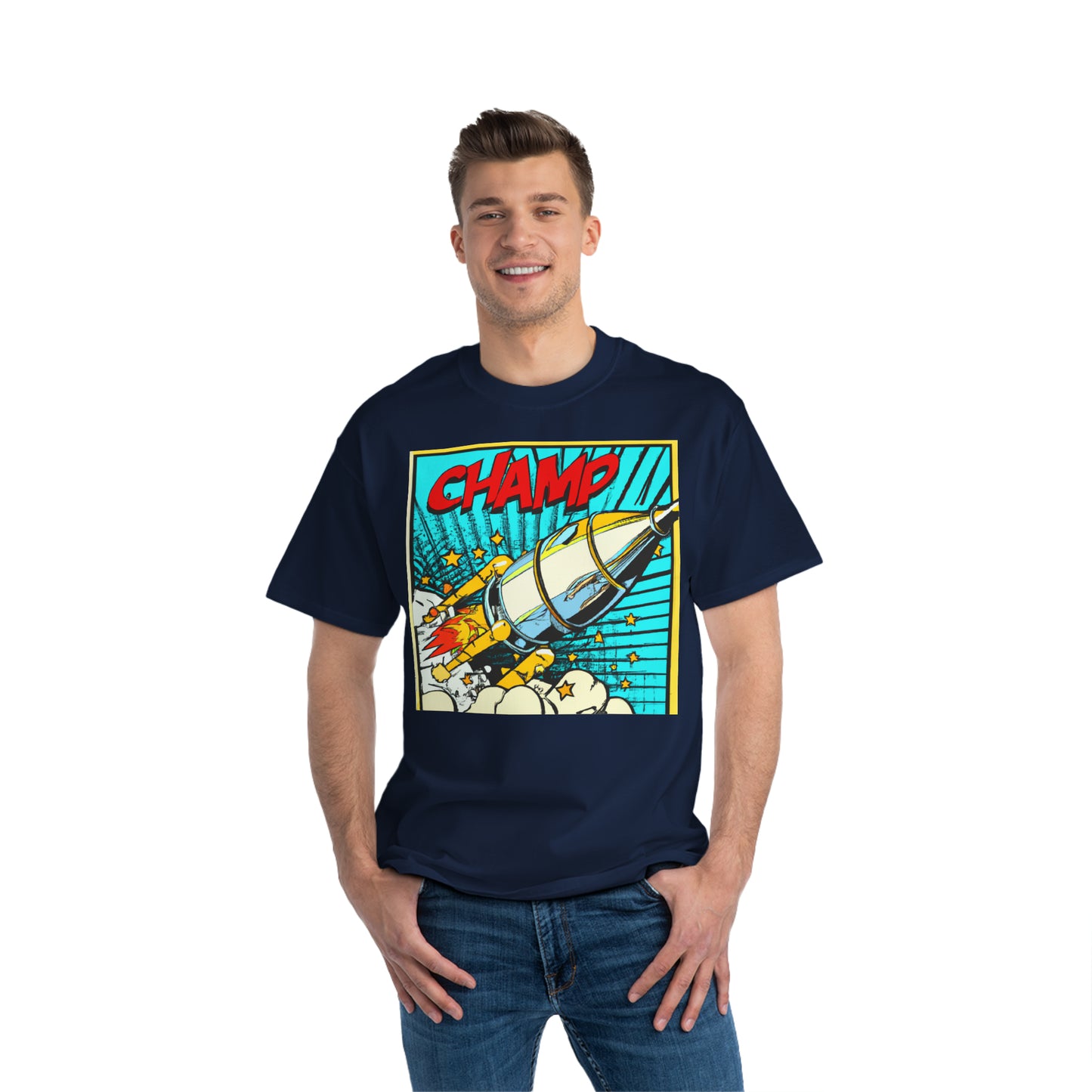 Spaceship Champ 4 - AI Art - Beefy-T®  Short-Sleeve T-Shirt