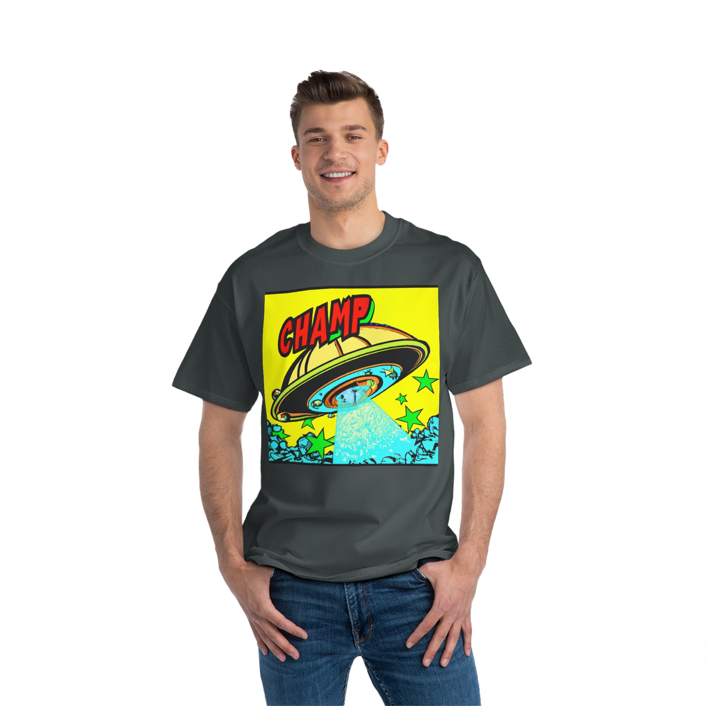 UFO CHAMP 7 - AI Art - Beefy-T® T-Shirt - (S - 6XL Sizes, Multiple Colors)