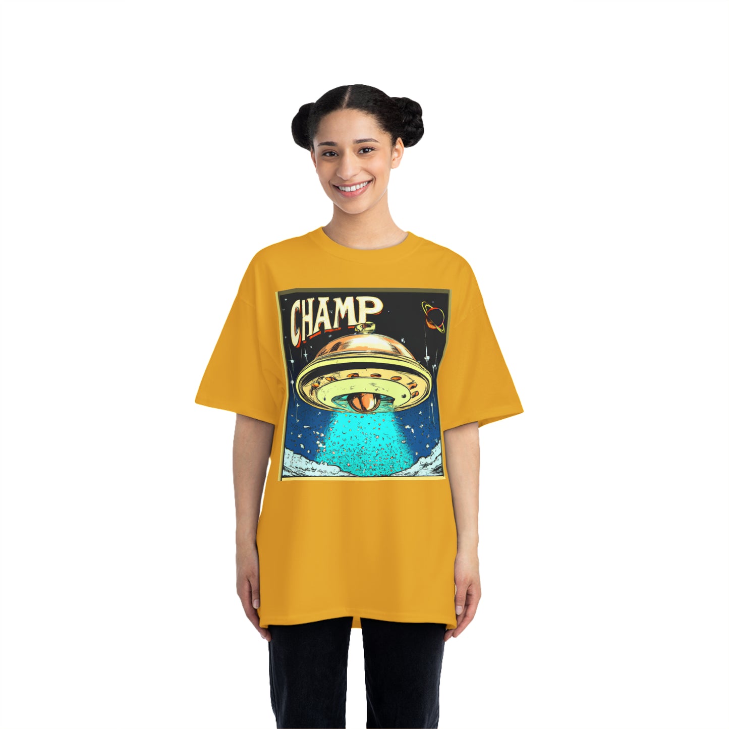 UFO CHAMP 4 - AI Art - Beefy-T® T-Shirt - (S - 6XL Sizes, Multiple Shirt Colors)