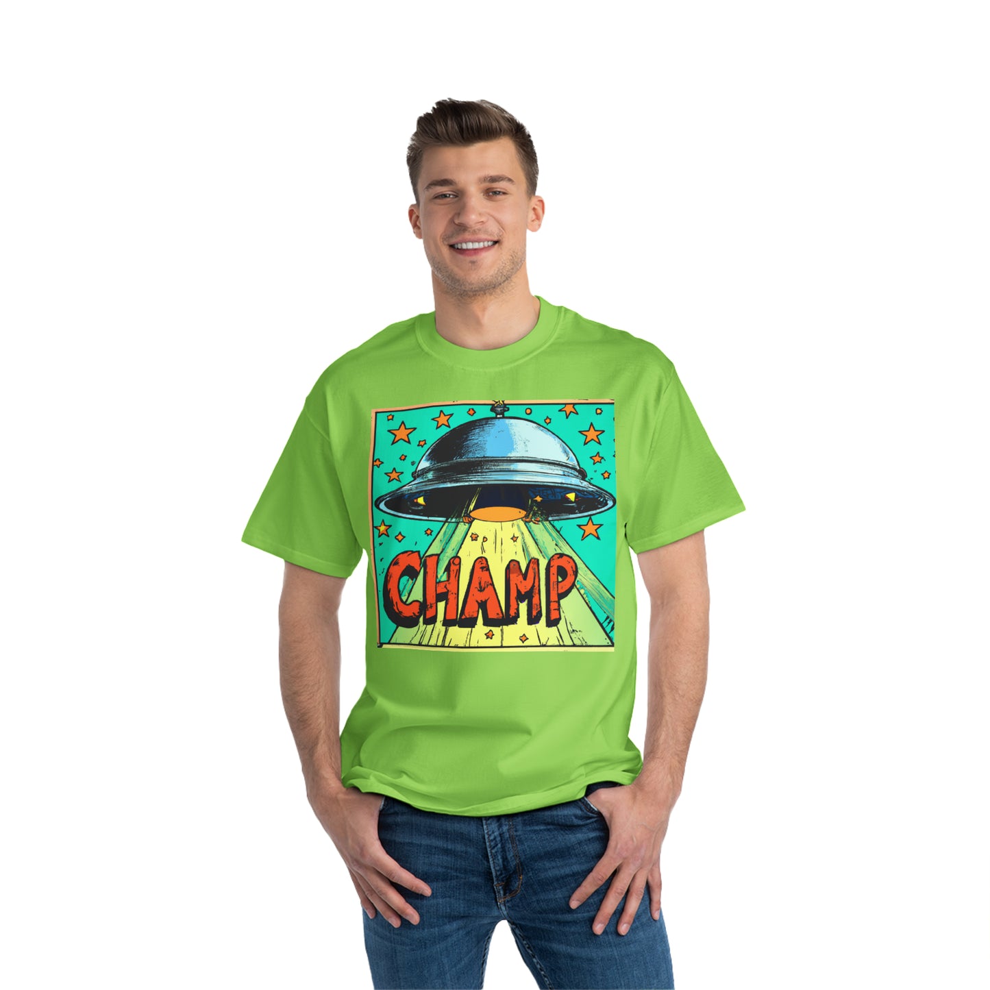 UFO Champ 1 - AI Art - Beefy-T®  Short-Sleeve T-Shirt