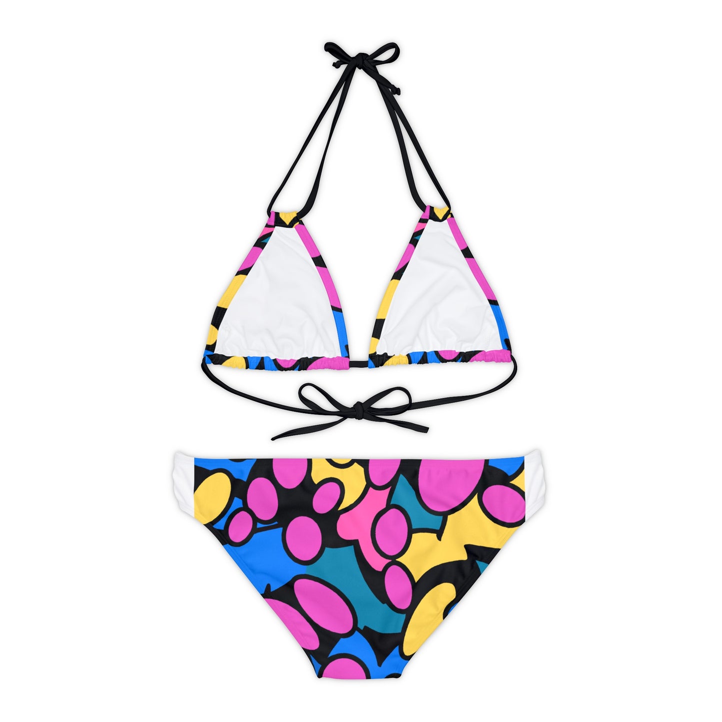 Cartoon Jellybeans - AI Art - Strappy Bikini Set