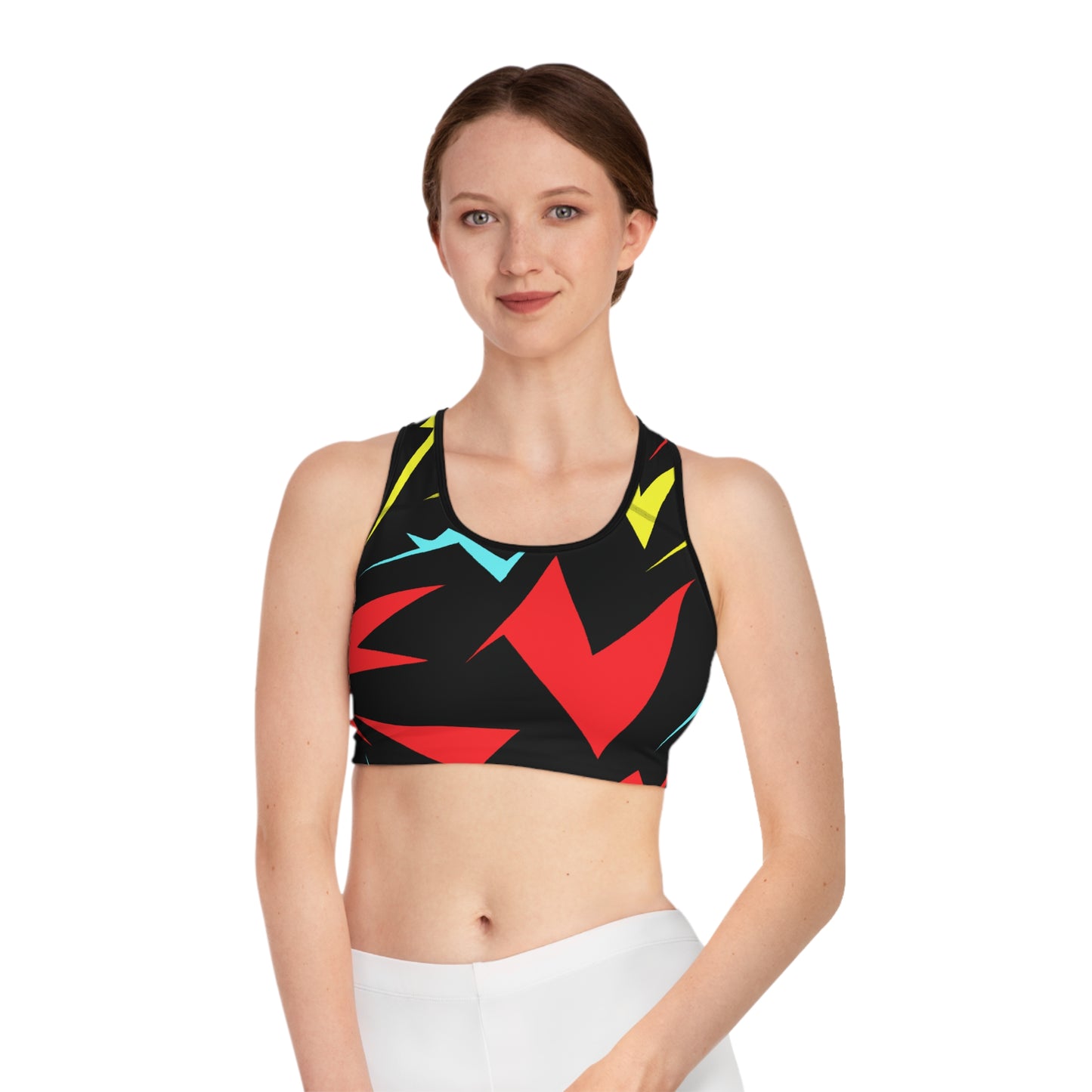 Cartoon Thunderbolts - AI Art - Sports Bra (AOP)