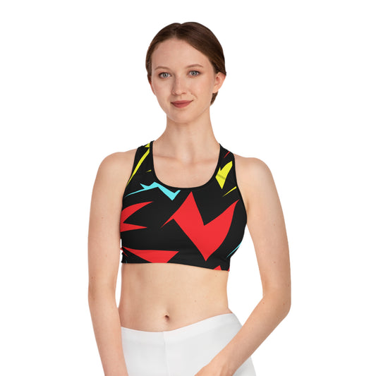 Cartoon Thunderbolts - AI Art - Sports Bra (AOP)