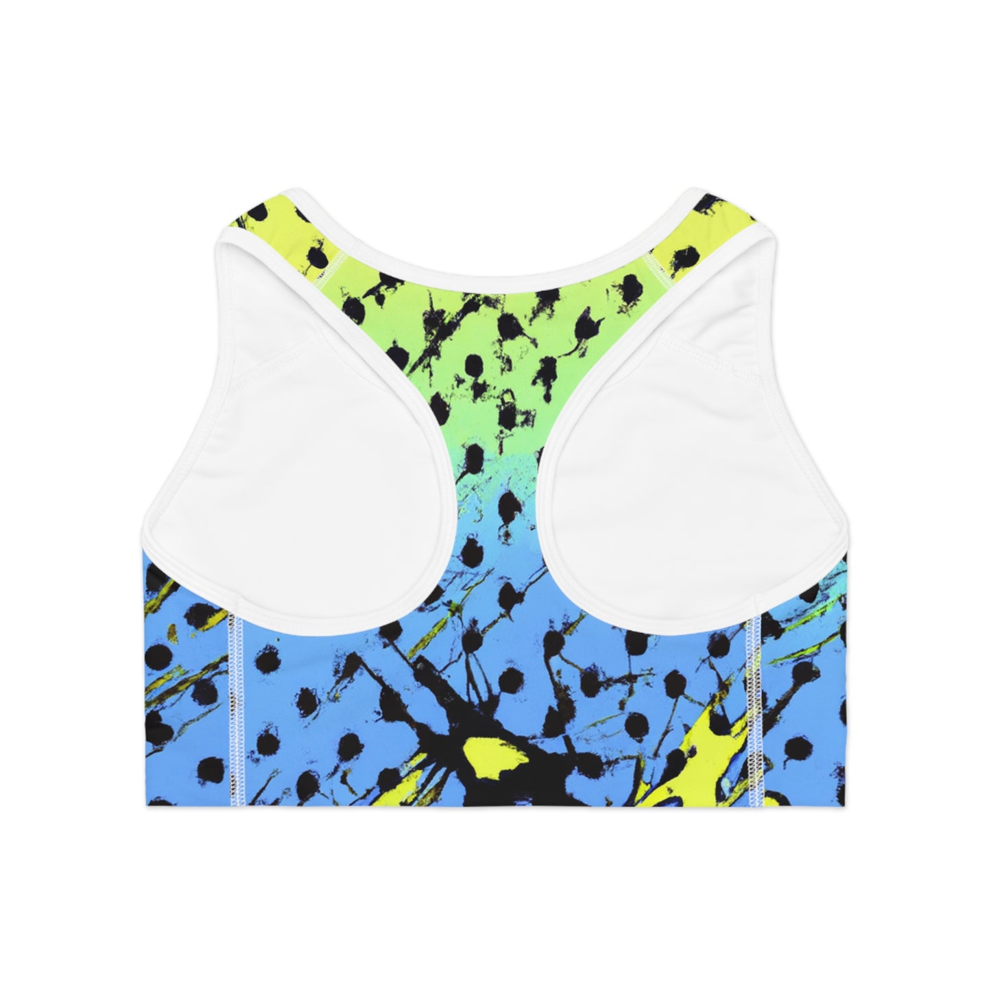 Comic Book Style Polka Dots - AI Art - Sports Bra (AOP)