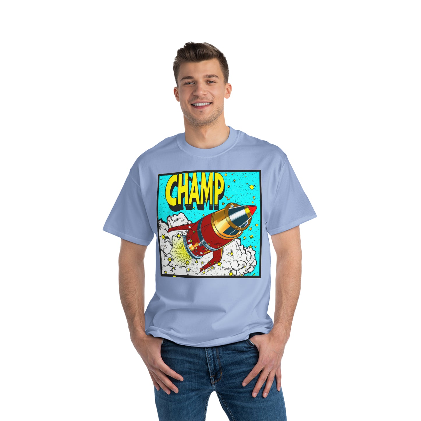 Spaceship Champ 3 - AI Art - Beefy-T®  Short-Sleeve T-Shirt