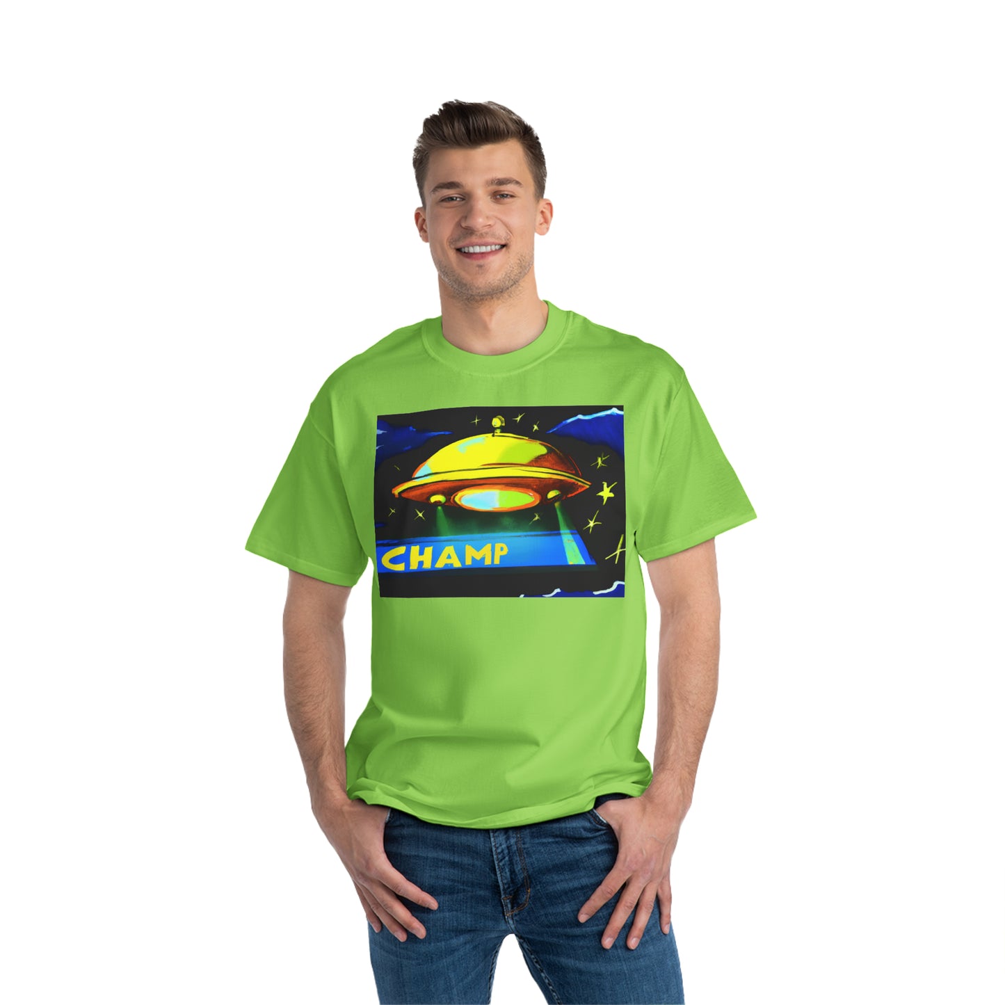 UFO CHAMP 6 - AI Art - Beefy-T® T-Shirt - (S - 6XL Sizes, Multiple Colors)