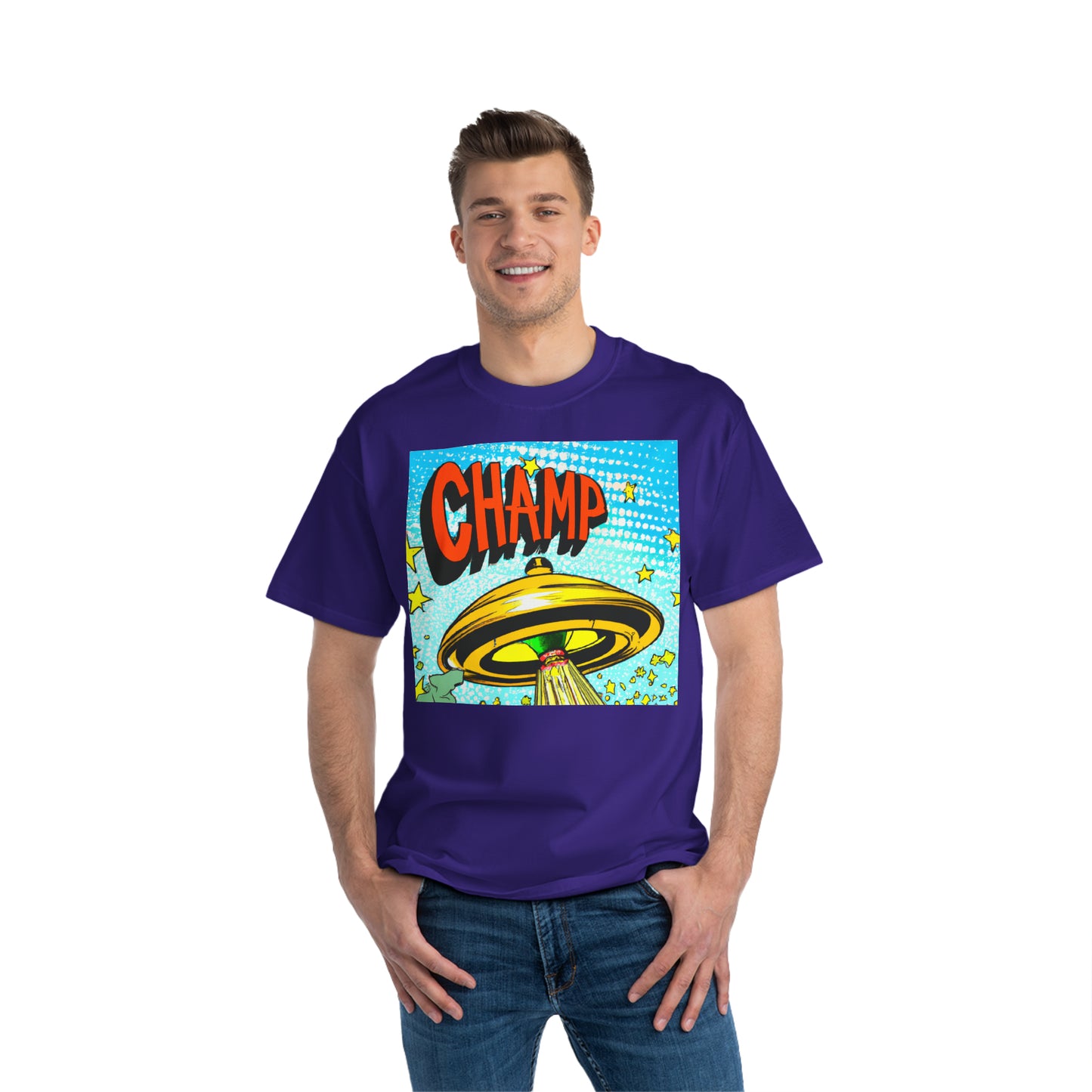 UFO CHAMP 10 - AI Art - Beefy-T® T-Shirt - (S - 6XL Sizes, Multiple Colors)