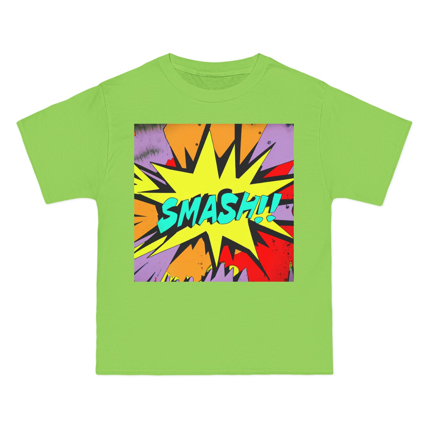 Smash Comic Logo - AI Art - Beefy-T®  Short-Sleeve T-Shirt (Sizes S-6XL, Multiple Shirt Colors Available)