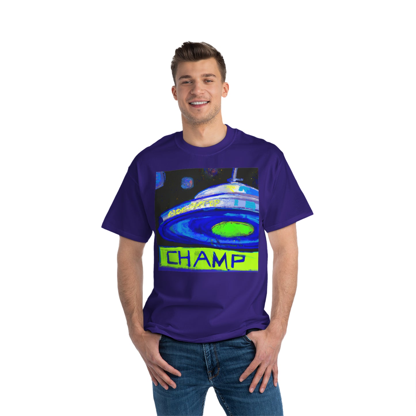 UFO CHAMP 5 - AI Art - Beefy-T® T-Shirt - (S - 6XL Sizes, Multiple Colors)