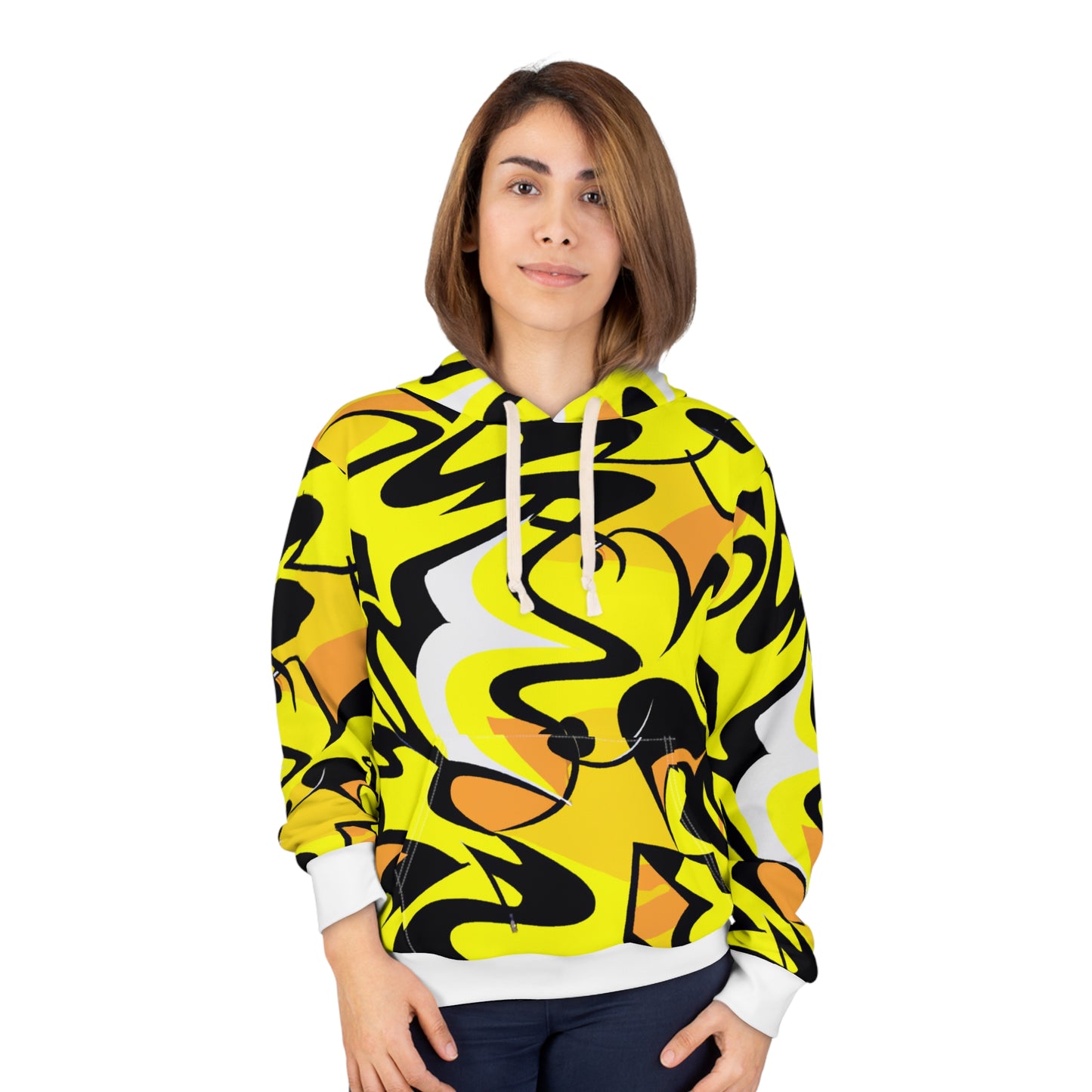 Tiger Swirl - AI Art - Unisex Pullover Hoodie (AOP)