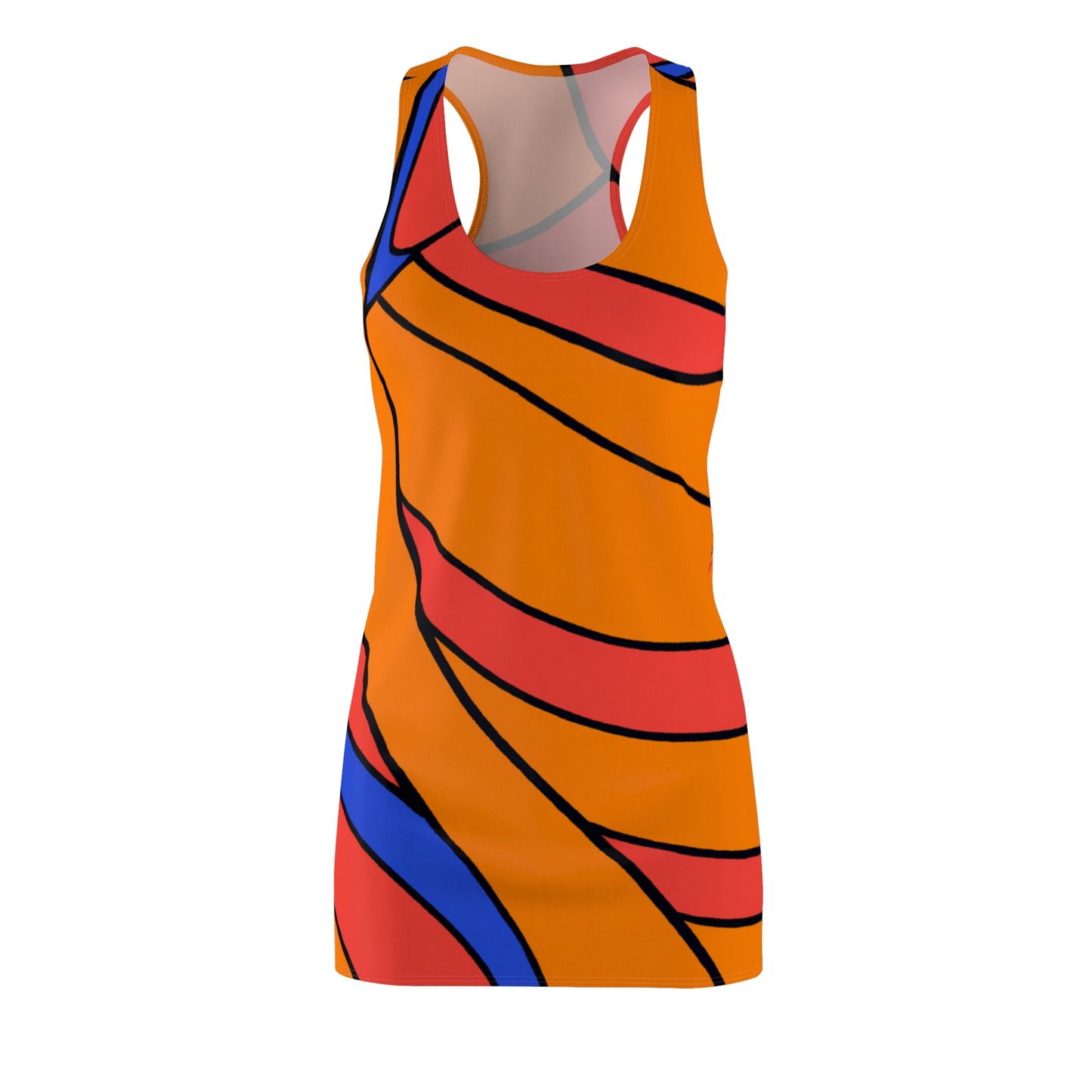 Orange Appeal - AI Art - Racerback Dress