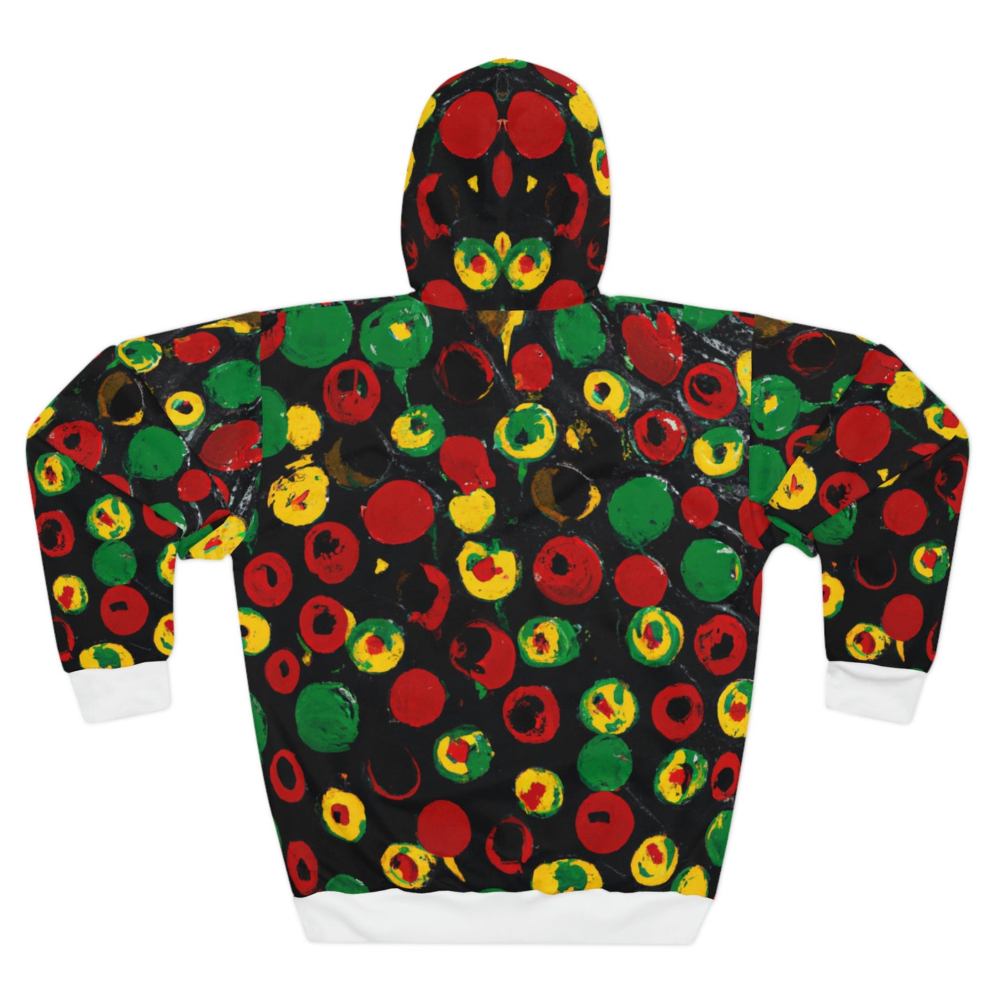 Polka Dots Acrylic Paint - AI Art - Pullover Hoodie