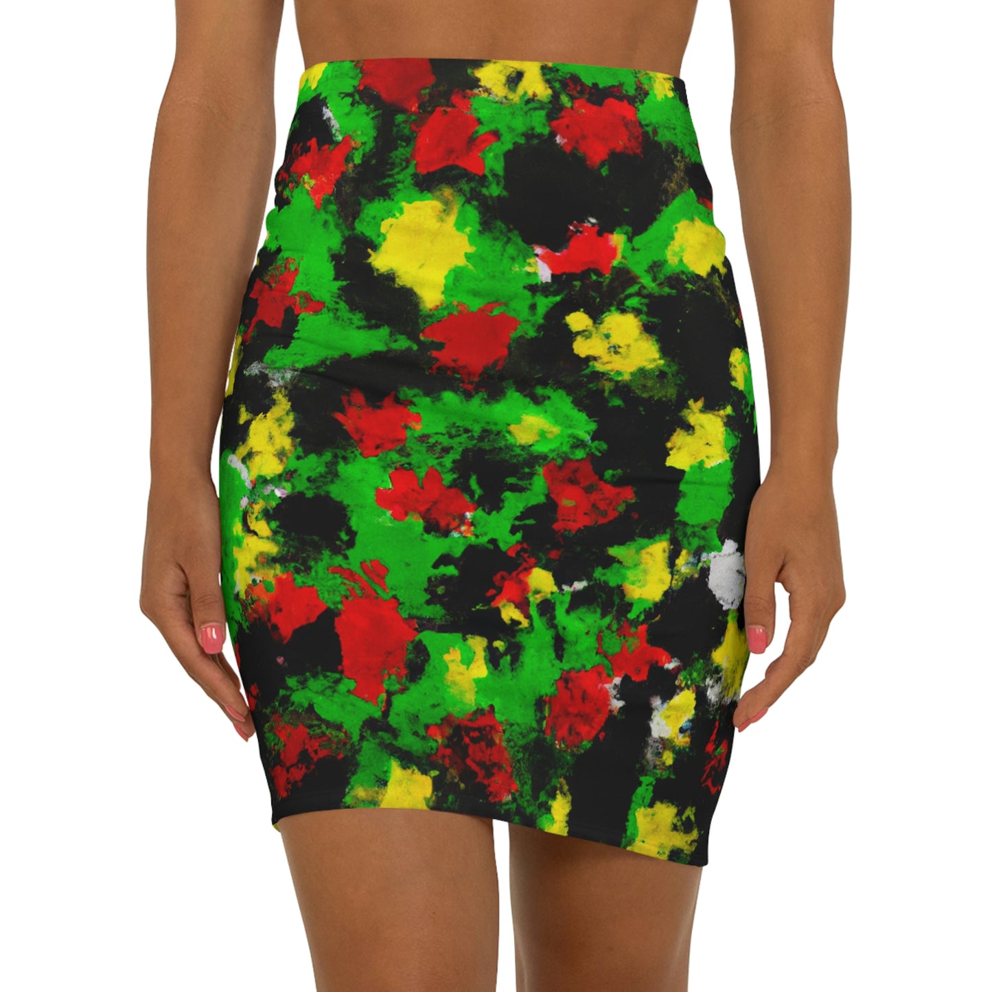 Rasta 1 - AI Art - Women's Mini Skirt