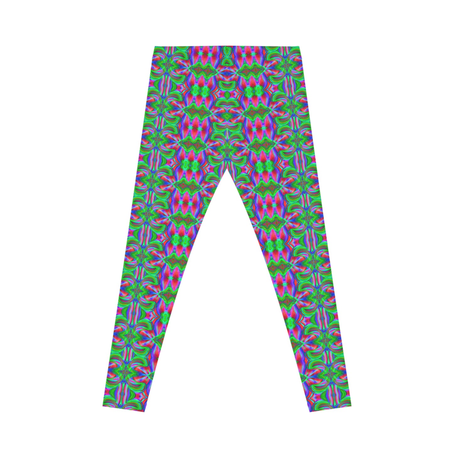 Psychedelic Fleur - AI Art - Women's Casual Yoga Leggings