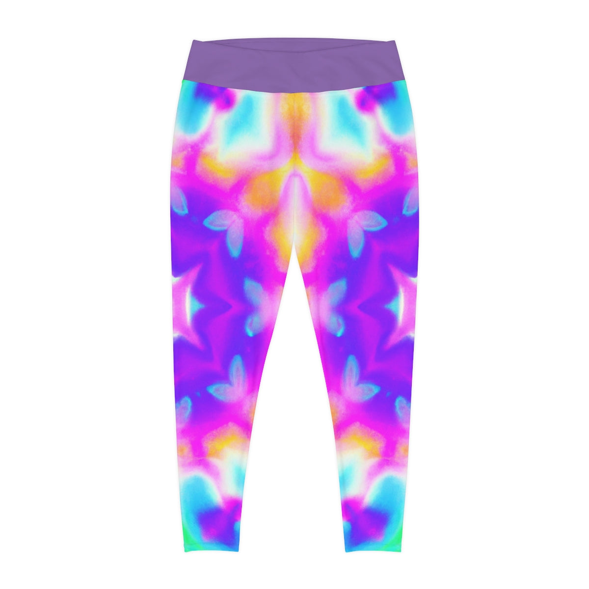 Vaporwave Pastel Yoga Pants - AI Art - Thick Leggings