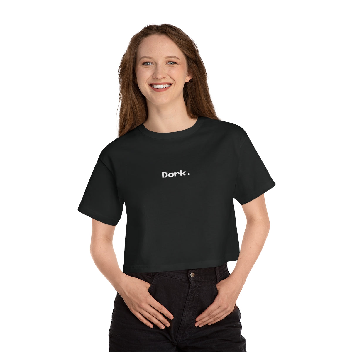 Dork. (8-bit) - Champion Women's Heritage Cropped T-Shirt