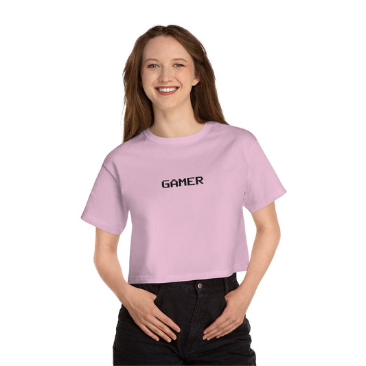 GAMER (8bit) - Champion Women's Heritage Cropped T-Shirt