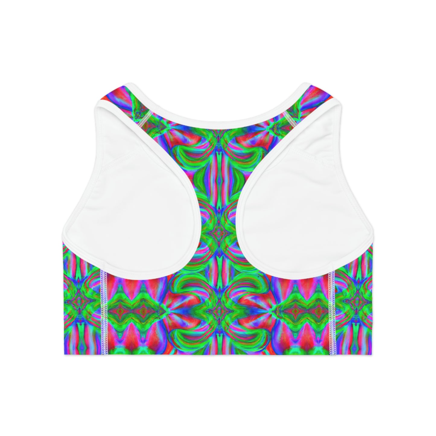 Psychedelic Fleur - AI Art - Sports Bra