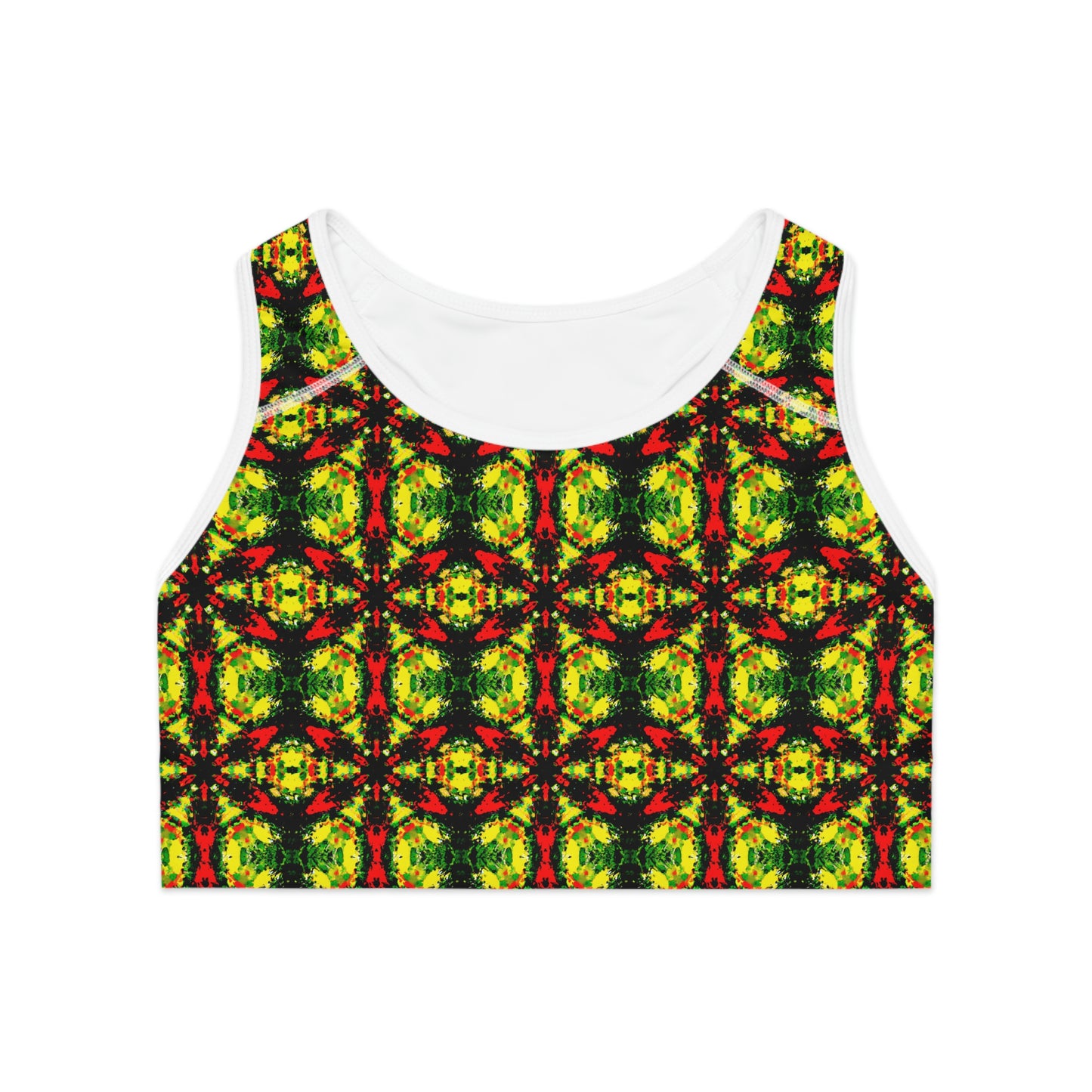 Rasta Star 2 - AI Art - Sports Bra