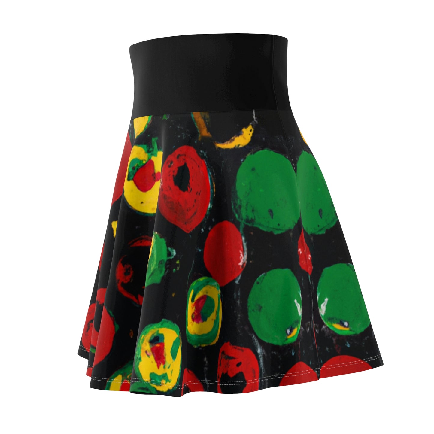 Polka Dot Acrylic Paint - AI Art - Women's Skater Skirt