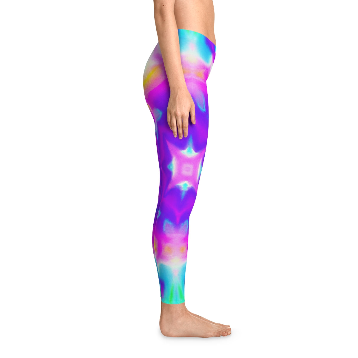 Vaporwave Pastel Yoga Pants - AI Art - Stretchy Leggings