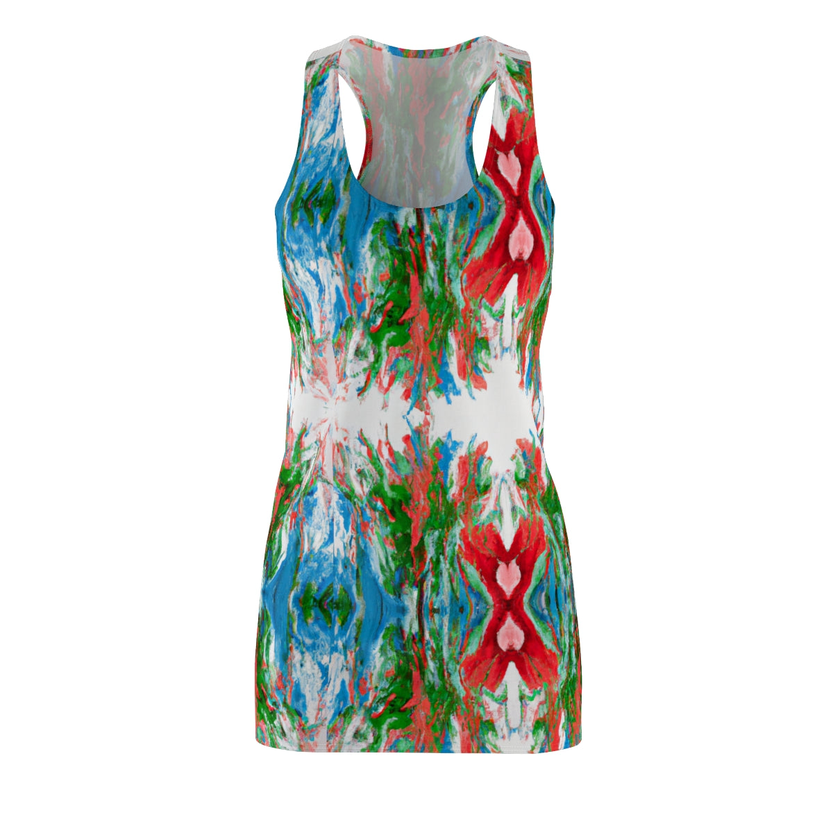 Kaleidoscope Closeup - Women's Cut & Sew Racerback Dress