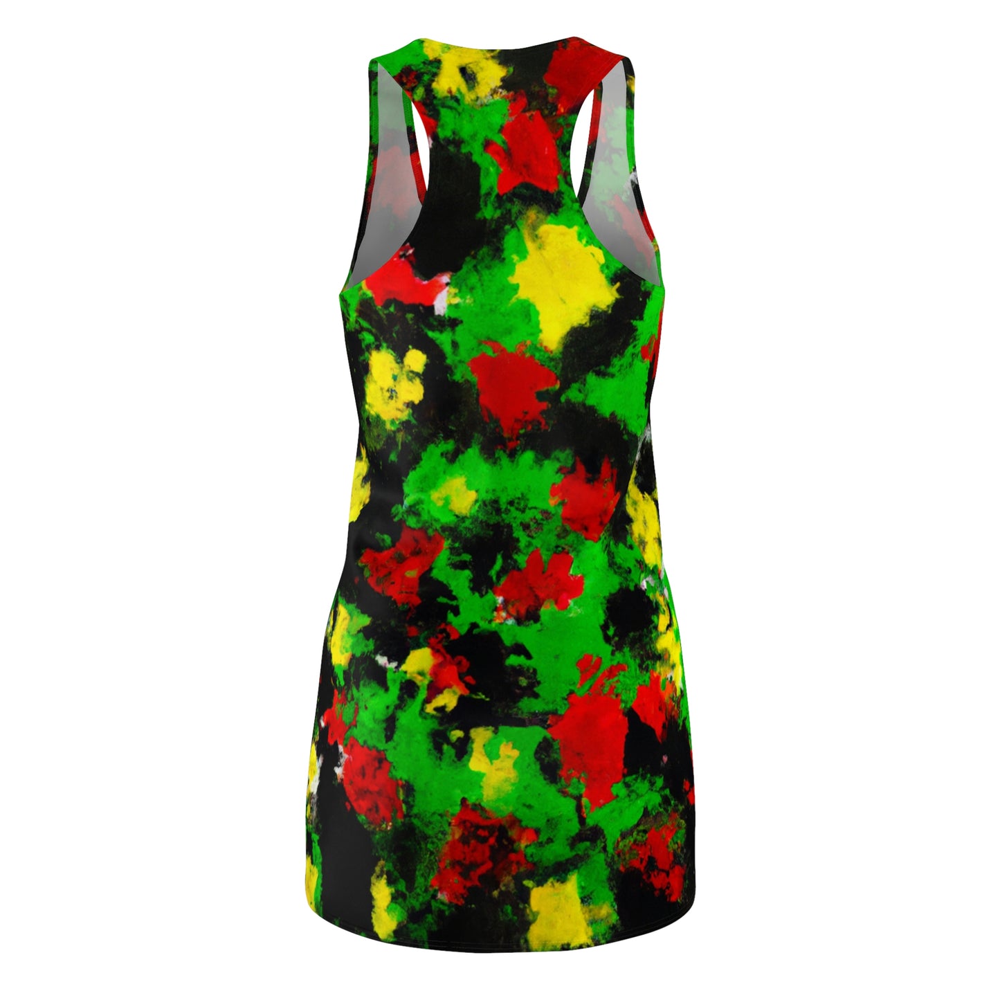 Rasta 1 - AI Art - Women's Cut & Sew Racerback Dress