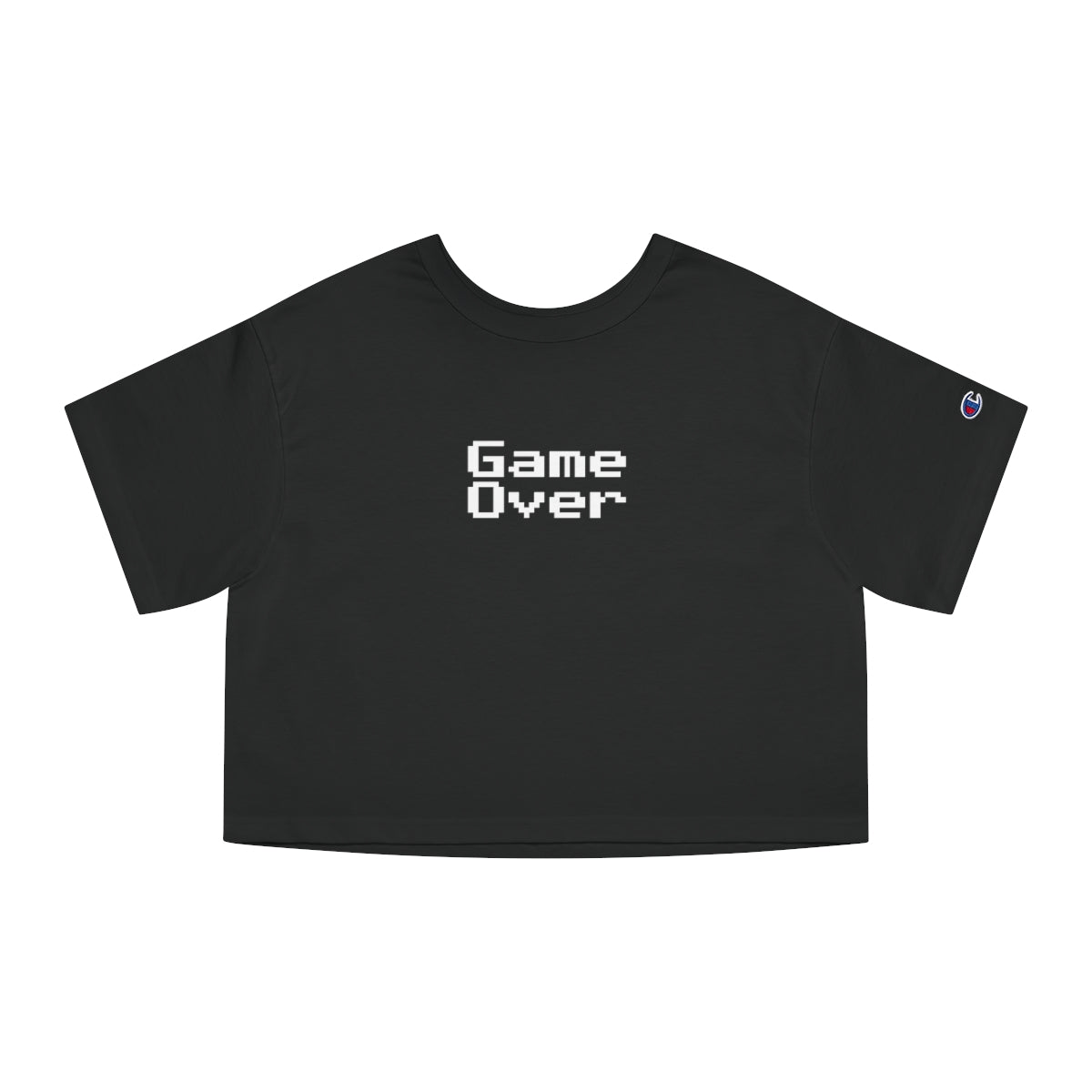 Game Over (8-bit) Style 1 (stacked) - Champion Women's Heritage Cropped T-Shirt