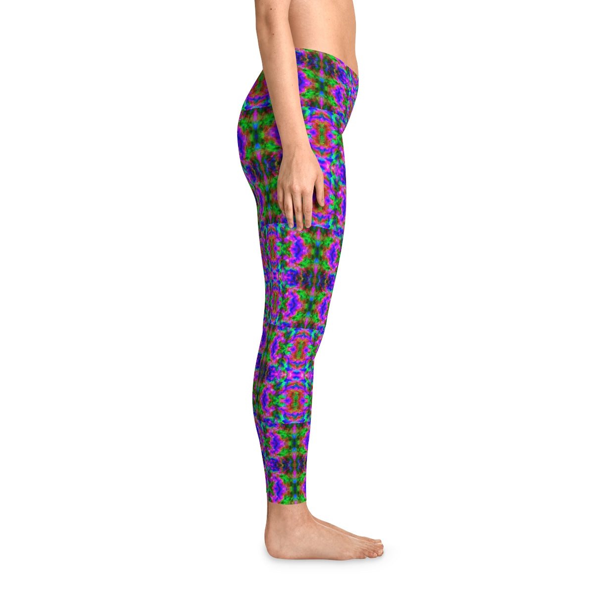 Psychedlic Vaporwave Yoga Pants - AI Art - Stretchy Leggings