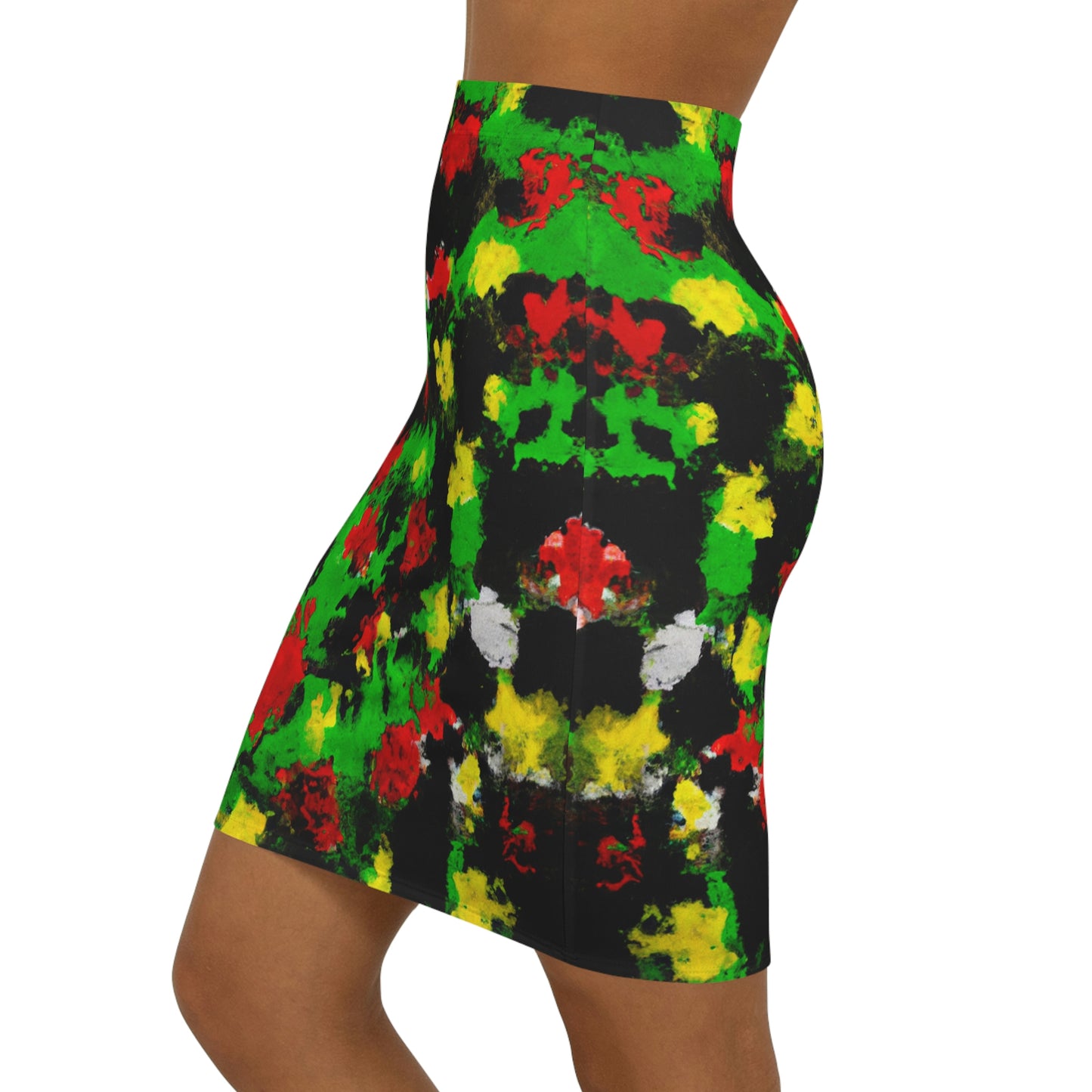 Rasta 1 - AI Art - Women's Mini Skirt