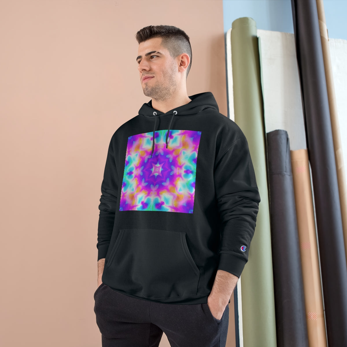 Vaporwave Pastel - AI Art - Champion Hoodie