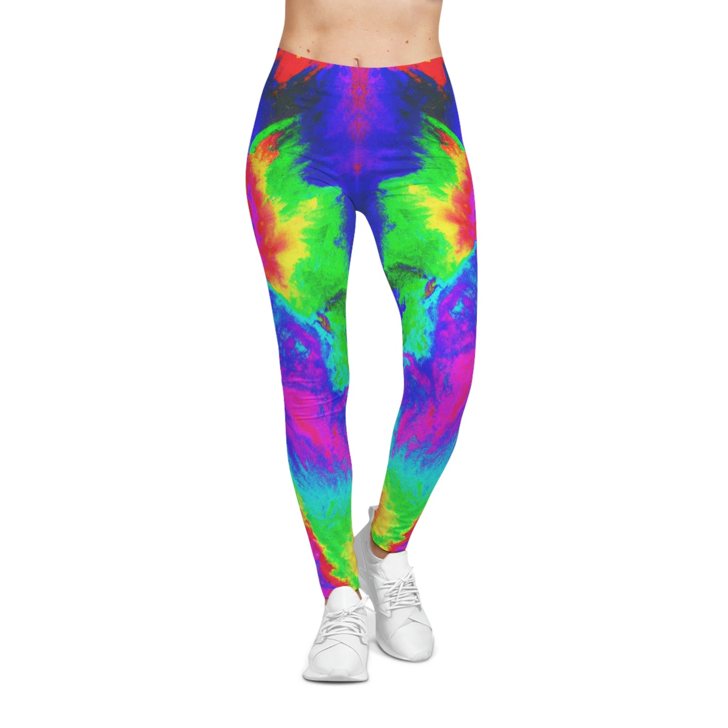 Tropical Storm Radar - AI Art - Women's Casual Yoga Leggings