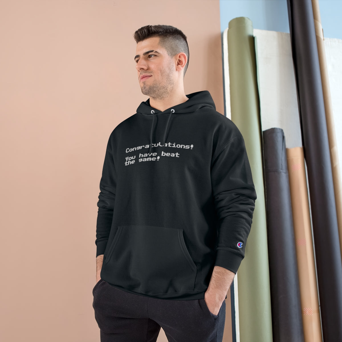 Congratulations! You have beat the game! - Champion Hoodie