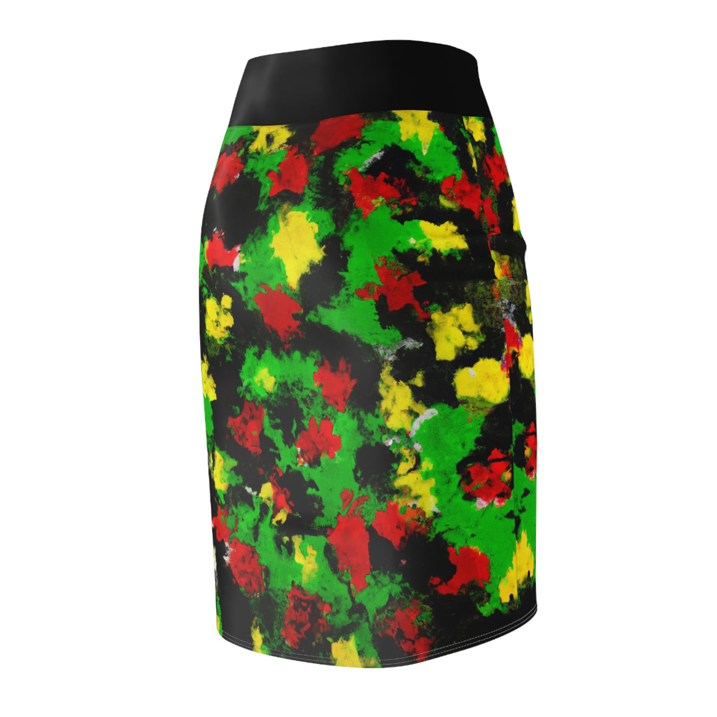 Rasta 1 - AI Art - Women's Pencil Skirt