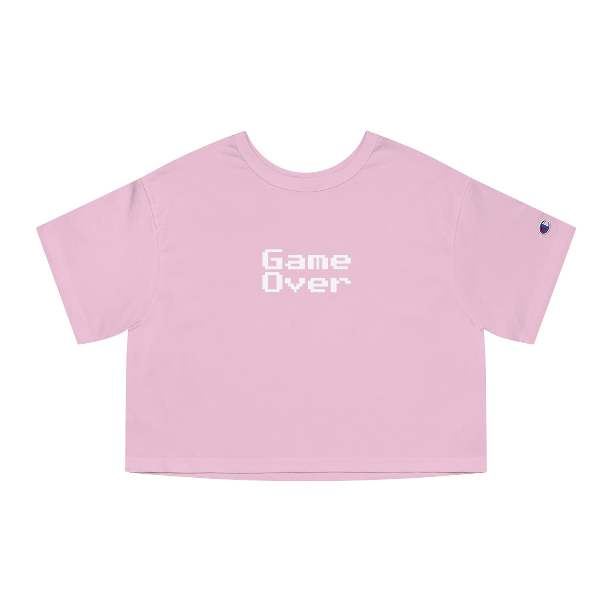 Game Over (8-bit) Style 1 (stacked) - Champion Women's Heritage Cropped T-Shirt