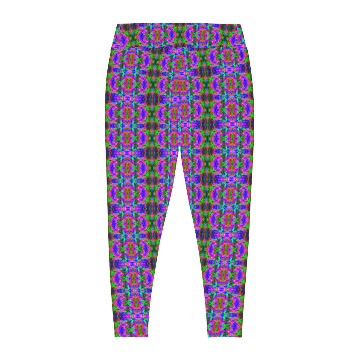 Psychedelic Vaporwave Yoga Pants - AI Art - Thick Leggings