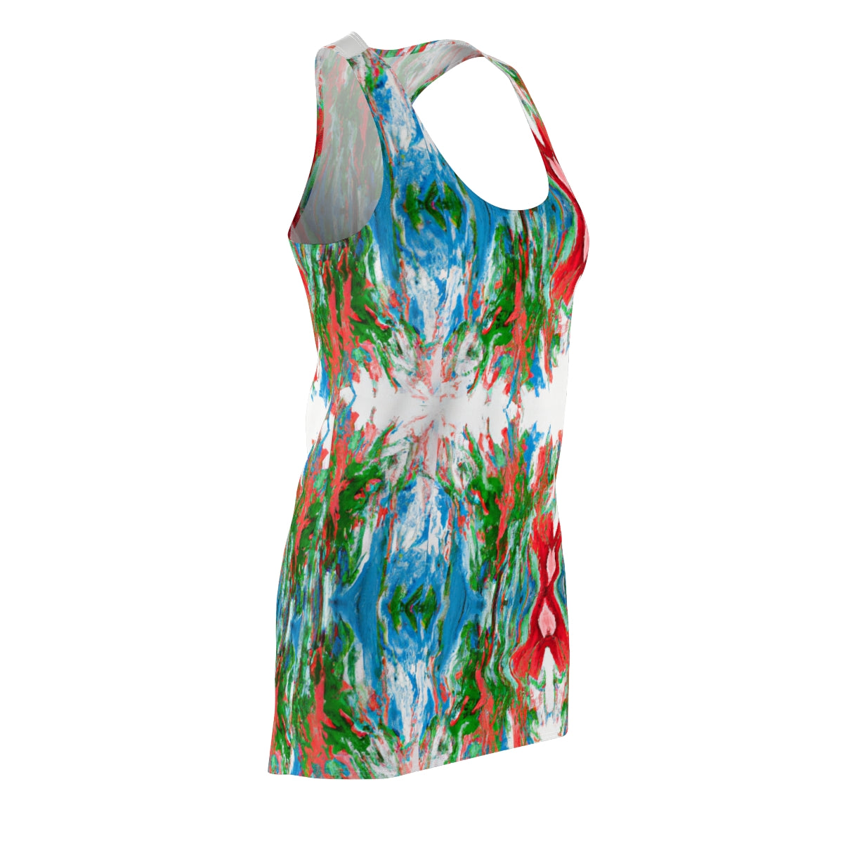 Kaleidoscope Closeup - Women's Cut & Sew Racerback Dress