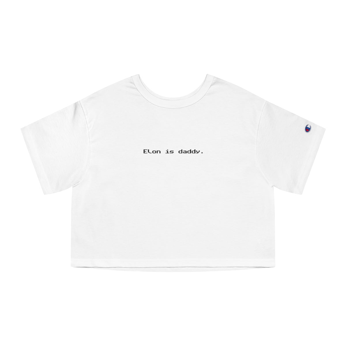 Elon is Daddy (8-bit) - Champion Women's Heritage Cropped T-Shirt