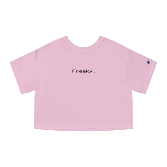 Freaky. (8-bit) - Champion Women's Heritage Cropped T-Shirt