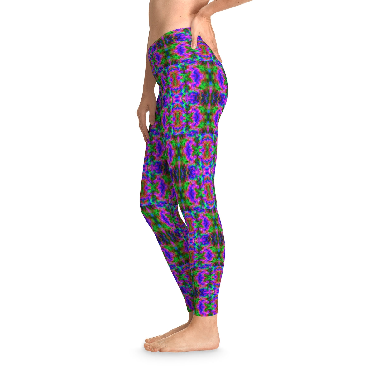 Psychedlic Vaporwave Yoga Pants - AI Art - Stretchy Leggings