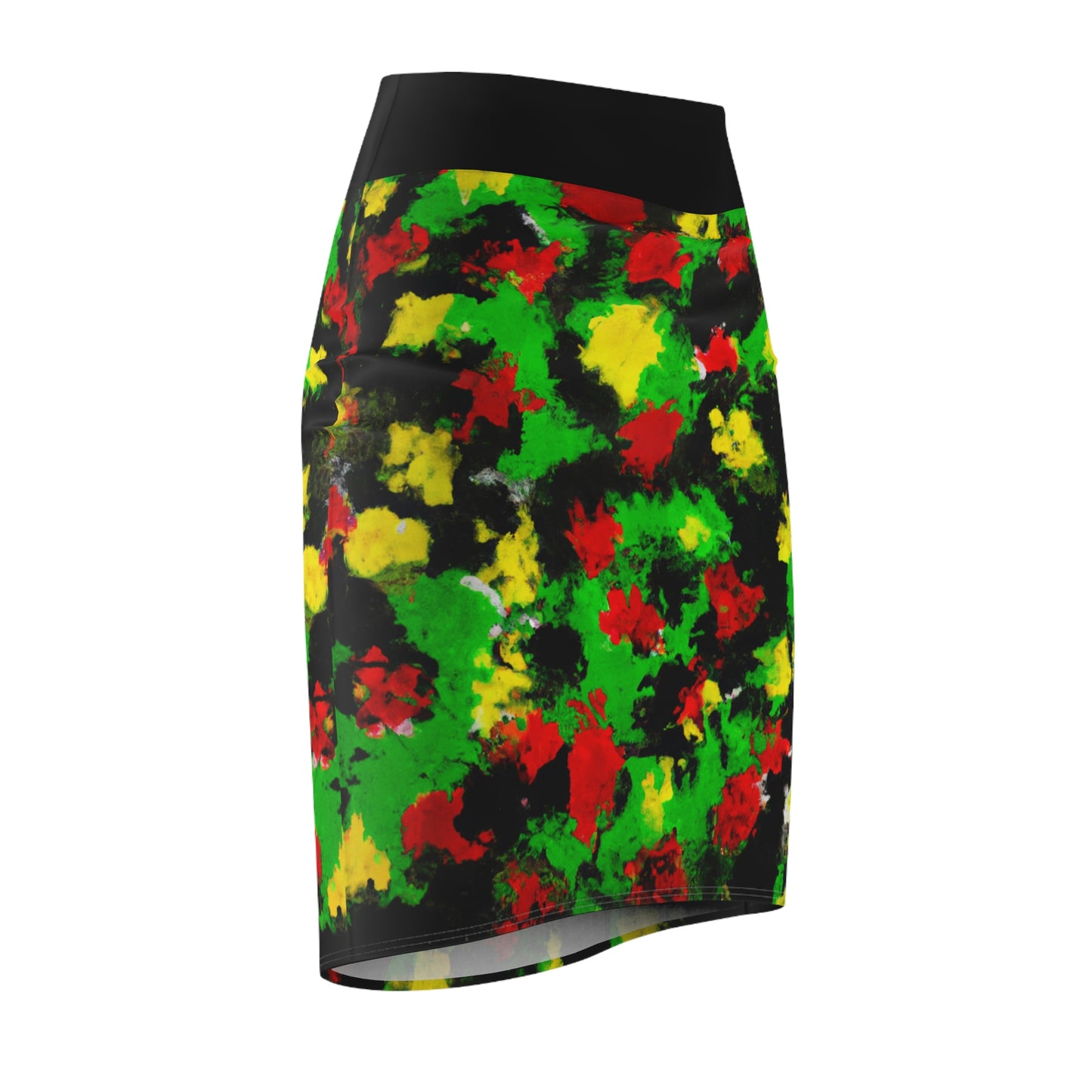 Rasta 1 - AI Art - Women's Pencil Skirt