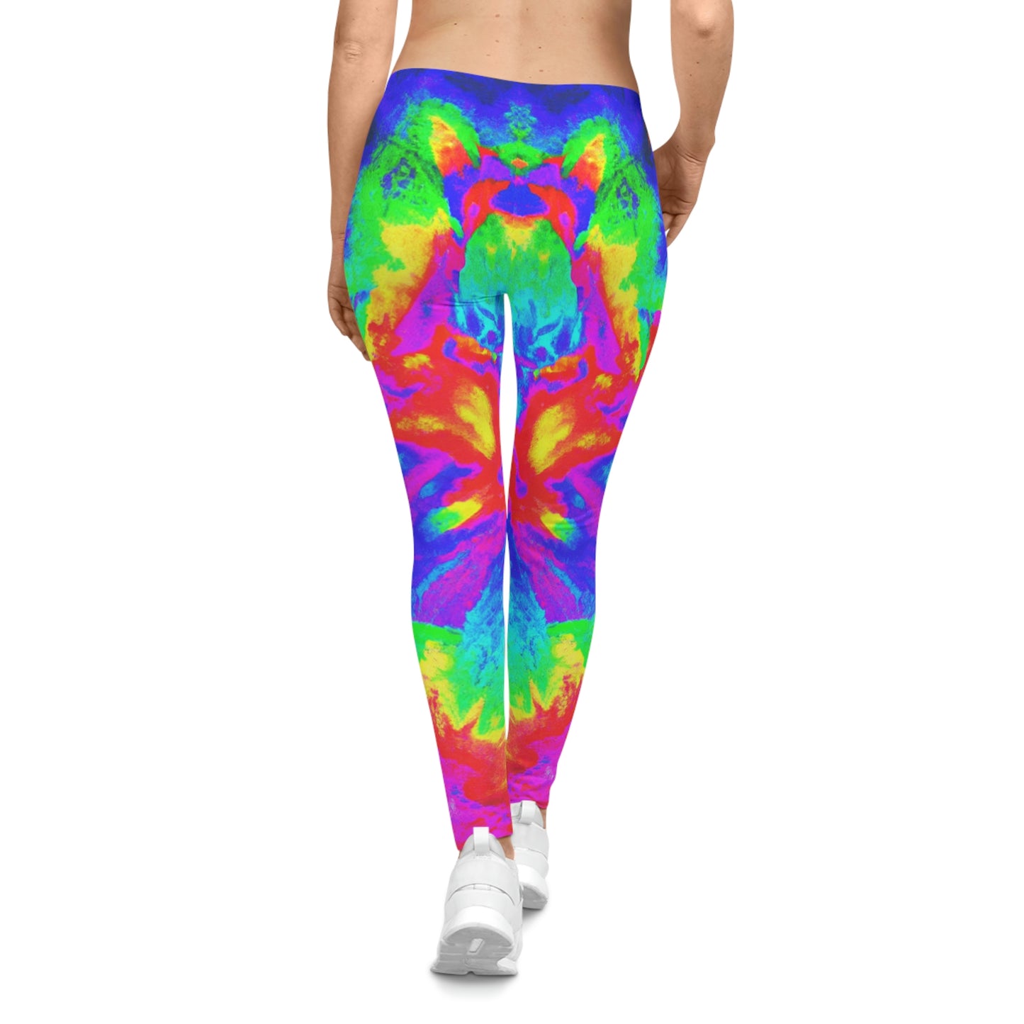 Tropical Storm Radar - AI Art - Women's Casual Yoga Leggings