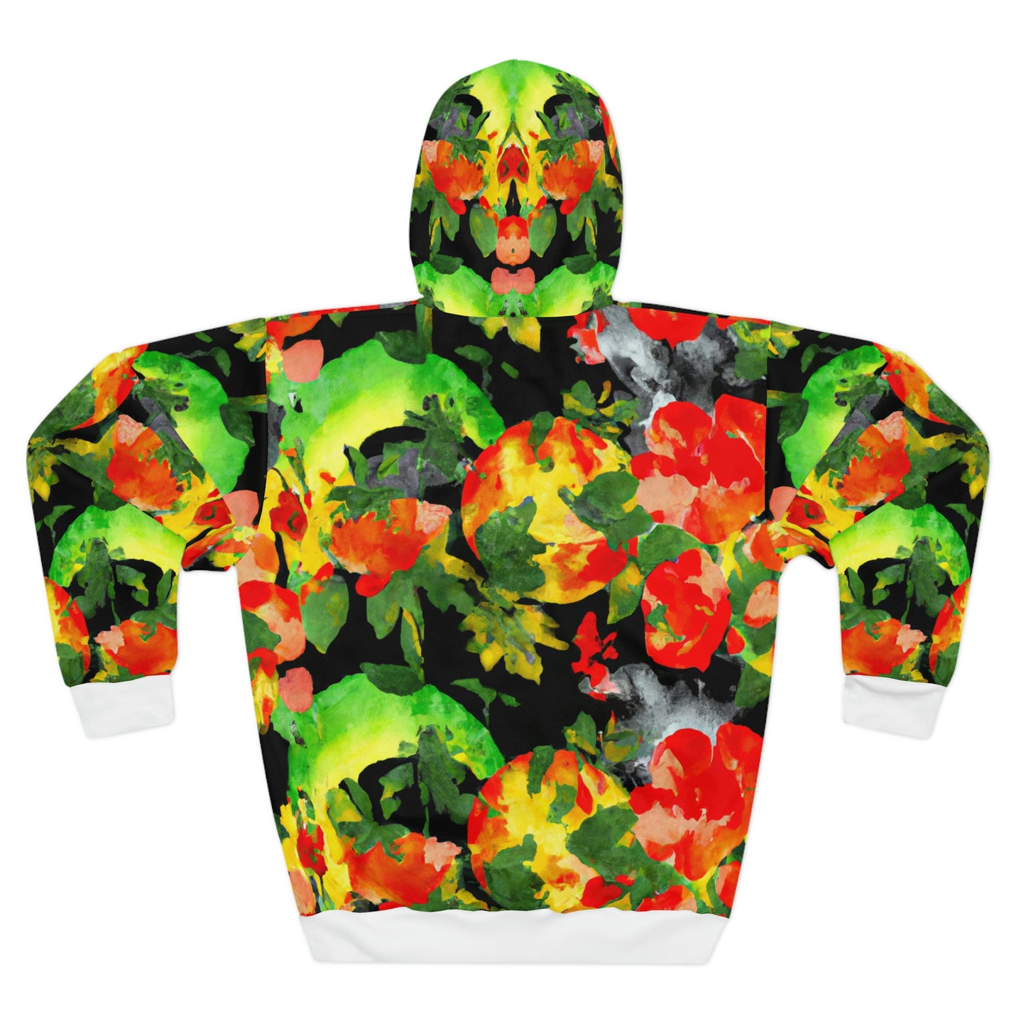 Peach Tree Watercolor - AI Art - Pullover Hoodie