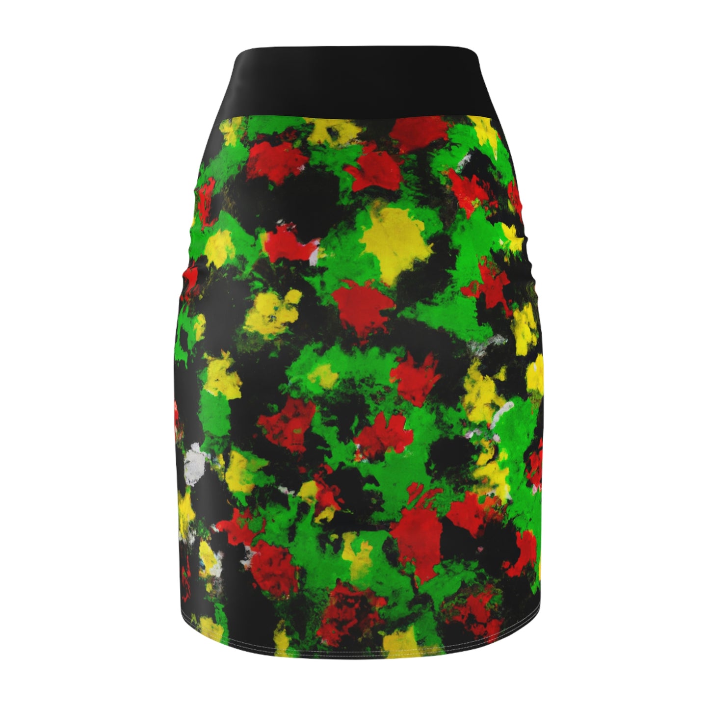 Rasta 1 - AI Art - Women's Pencil Skirt