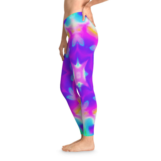 Vaporwave Pastel Yoga Pants - AI Art - Stretchy Leggings