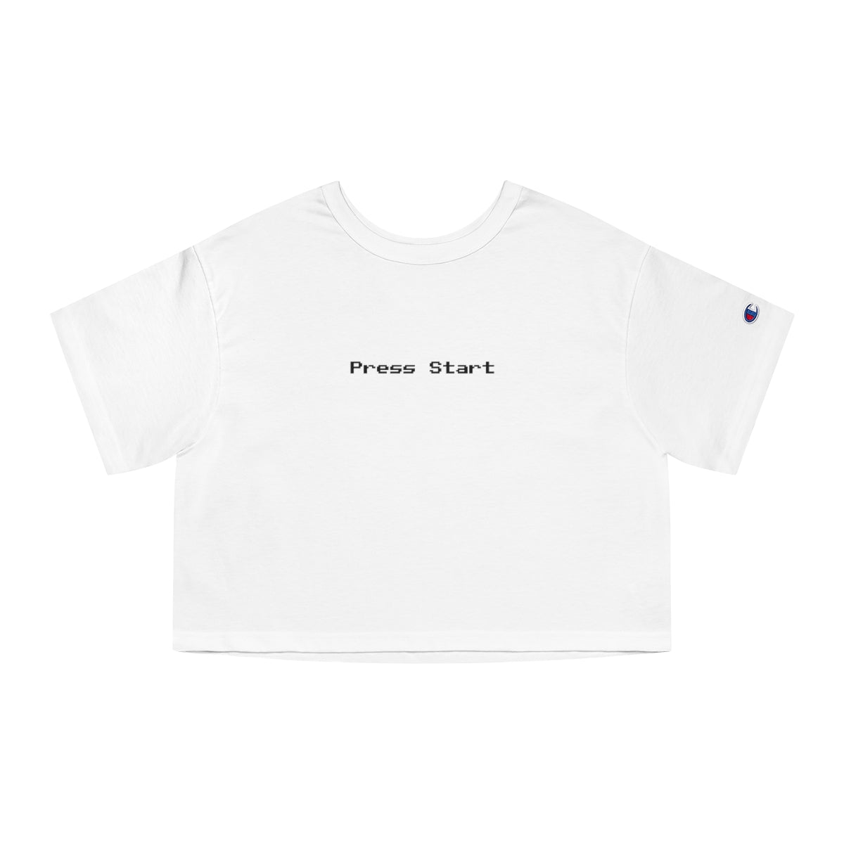 Press Start (8-bit) - Champion Women's Heritage Cropped T-Shirt